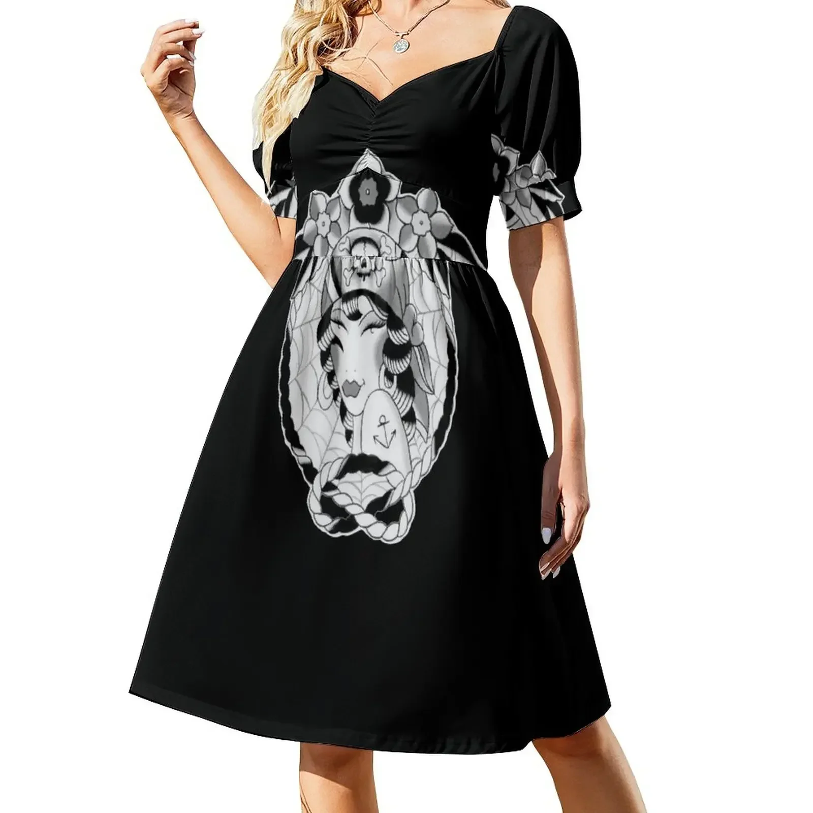 thumbnail image 1 of Vestido de manga corta "Vida Pirata para Mí" vestidos de mujer vestidos de lujo de manga larga vestidos de verano para mujer, 1 of 7