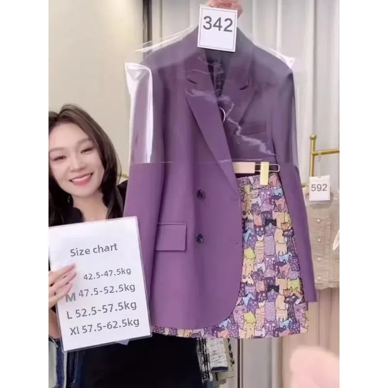 A set of printed skirts and jackets for women, women's suit, modern and elegant, recently arrived, spring and summer collection