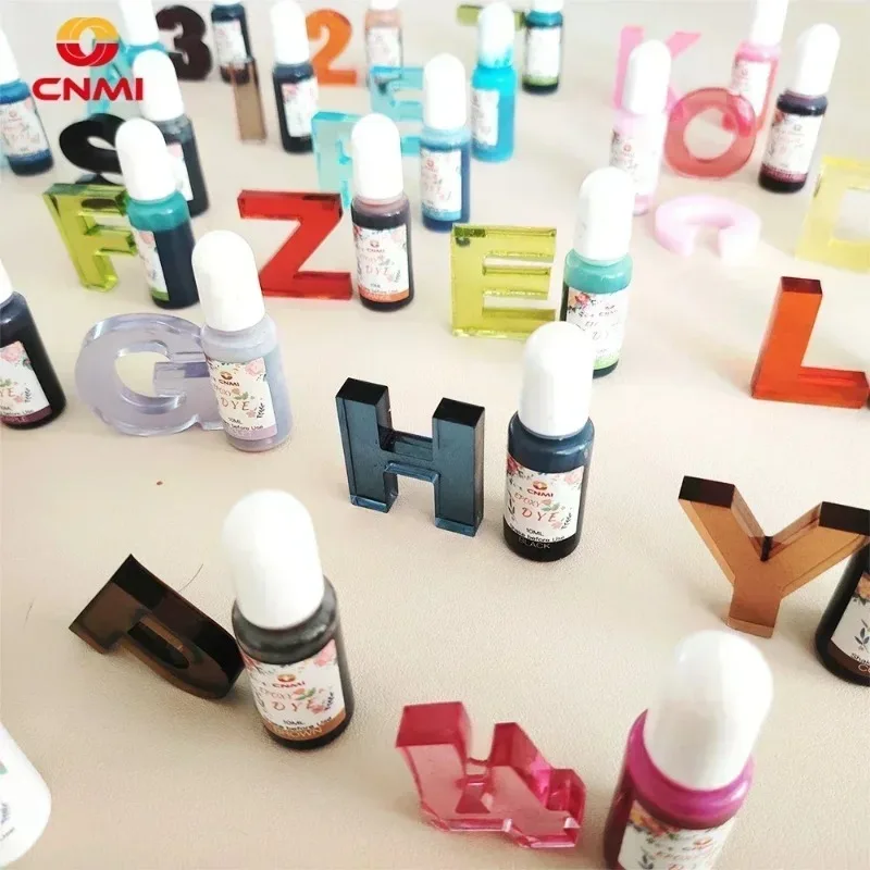 Epoxy Pigment 27 Colors 10ml Epoxy Resin Dye Liquid Resin Colorant for Art Paint DIY Jewellery Making Craft Coloring