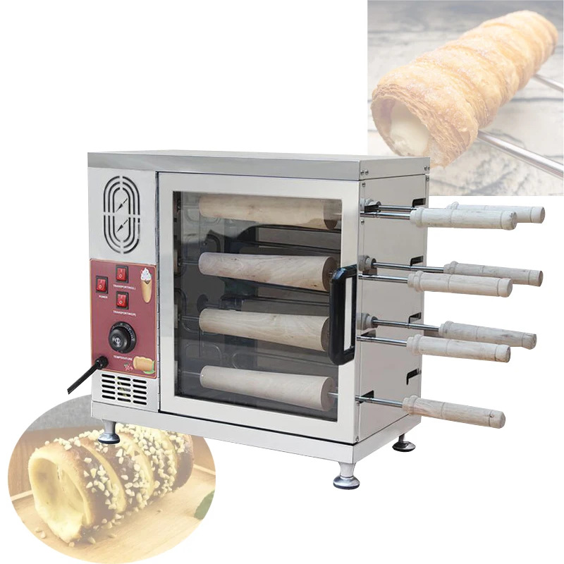

Пончик, Пончик, мороженое, конусная машина, Электрический дымовой торт, машина Kurtos Kalacs, Венгрия, машина для приготовления хлеба Trdelnik