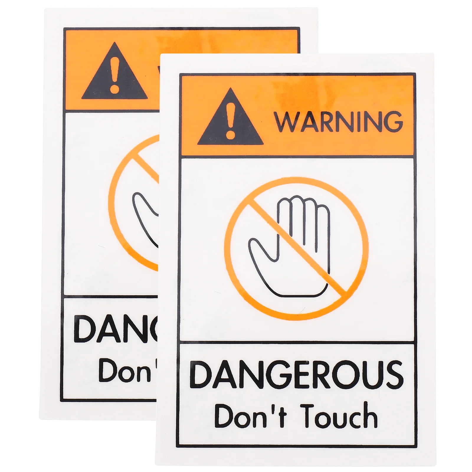 

2 шт., наклейки с надписью «No Touch Do Not Sign»