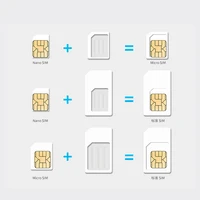 20 Sets Micro Nano SIM Card Adapter Connector Kit For iPhone 6 7 Plus 5S Huawei P8 Lite P9 Xiaomi Note 4 Pro 3S Mi5 Sims Holder 2