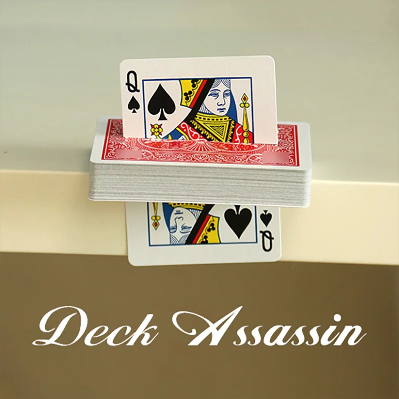 Deck Assassin Magic Tricks Magician Close Up Street Illusions Gimmicks Mentalism Props Signed Card Pass Through Deck Magia