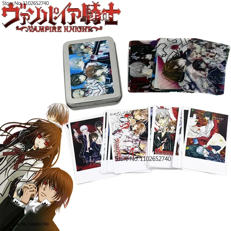 

Anime Vampire Knight Kuran Yuki Figure Rare Iron Box Collection Translucency Cards Anime Peripheral Kids Birthday Gift