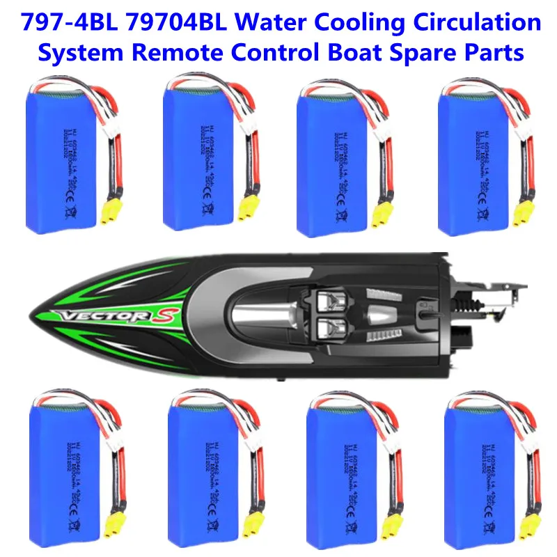 

797-4BL 79704BL Water Cooling Circulation System Remote Control RC Boat Spare Parts 11.1V 1600MAH Battery