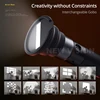 SIDANDE Videography Flashlight Zoomable Photography Fill Light Ambience Light with 1/4'' Thread for Camera Stand Cage 2