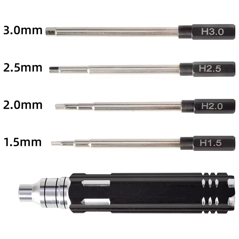 4-in-1 육각 드라이버 1.5/2.0/2.5/3.0mm 수리 도구 키트 세트 RC 헬리콥..