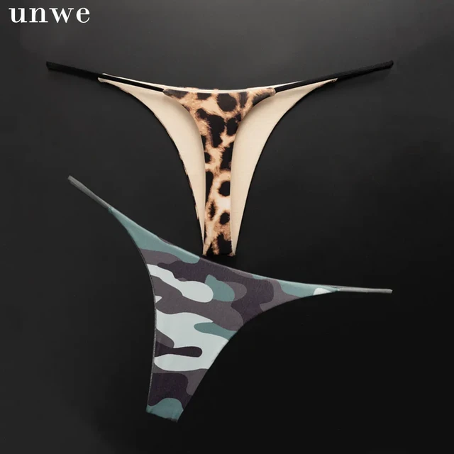 Green Camo Women's String Thong Panties G-String Thongs for Women Sexy Low  Rise Underwear for Ladies Panties