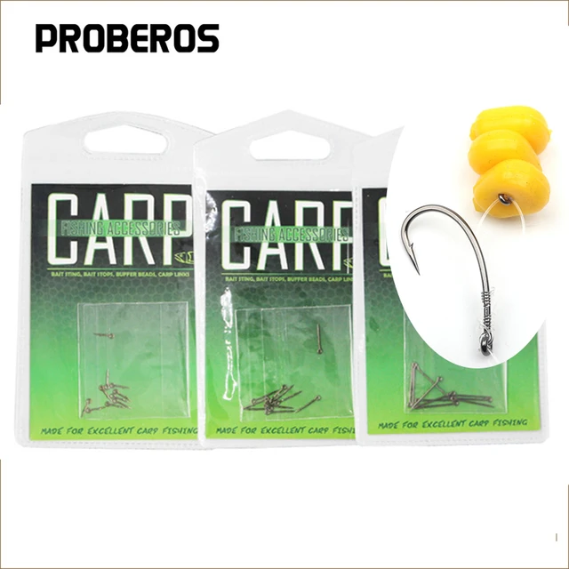 PRO BEROS 10Pcs/Bag Metal Fishing Hook Baits Screw Sting Pin Spike