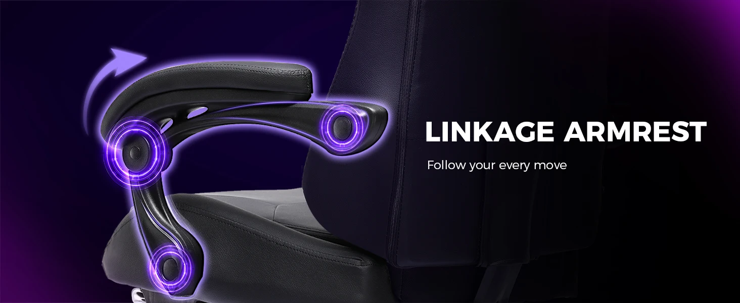 Gaming Chair with Footrest