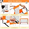 1pcs Portable Soccer Goals for Backyard Indoor and Outdoor Pop Up Soccer Goals Foldable Mobile Training Football Net 4