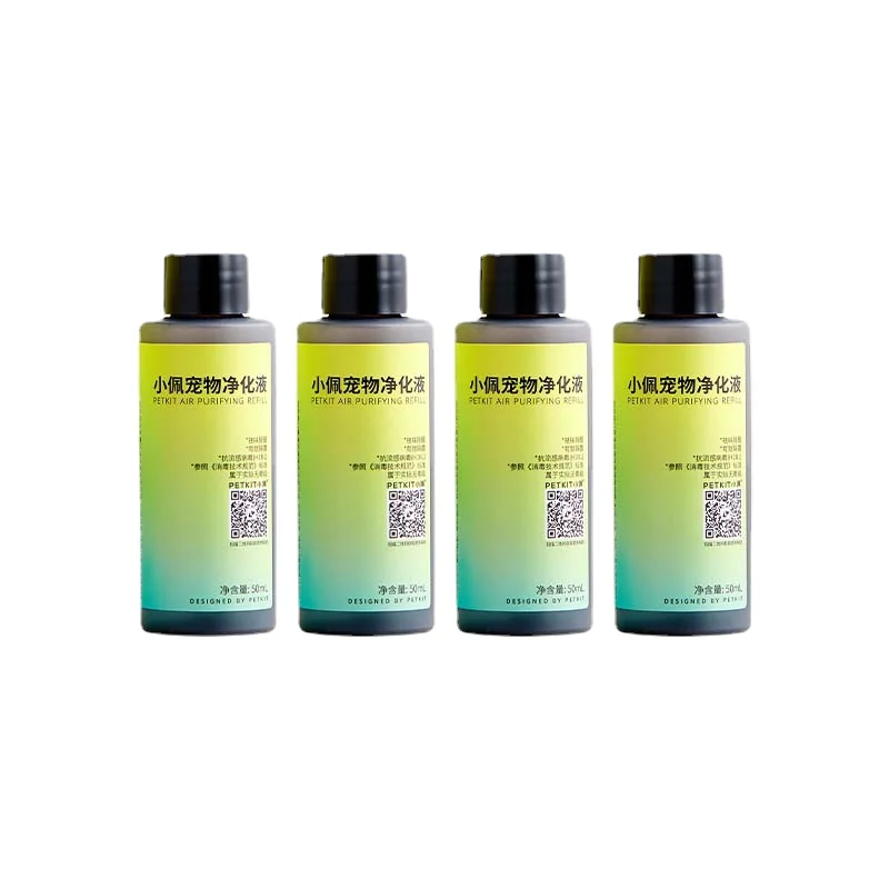 

PETKIT Smart Cat Toilet Special Purification Liquid Concentrated Sterilization Deodorant Pear Flower Fragrance 50ml * 4 Bottles