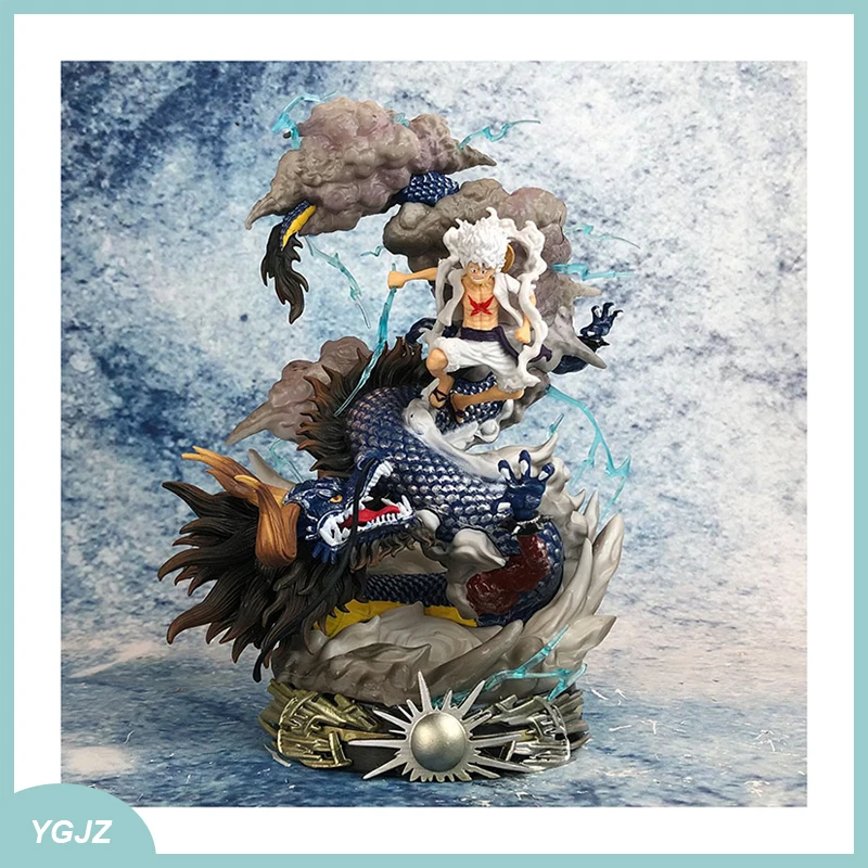 

23cm One Piece Luffy Vs Kaidou Action Figure Nika Luffy Gear 5 Anime Figures Figurine Statue Model Dolls Collectible Toy Gifts