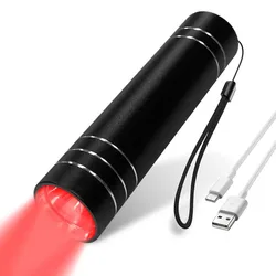Portable Red & Infrared Light Therapy Torch with Timer (Black set)