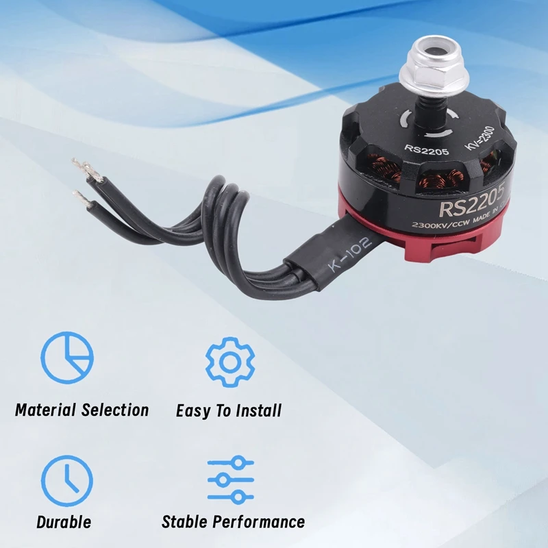 XTECH RC RS2205 2205 2300KV CW CCW Brushless Motor For 2-6S 20A/30A/40A ESC FPV RC QAV250 X210 Racing Drone Multicopter