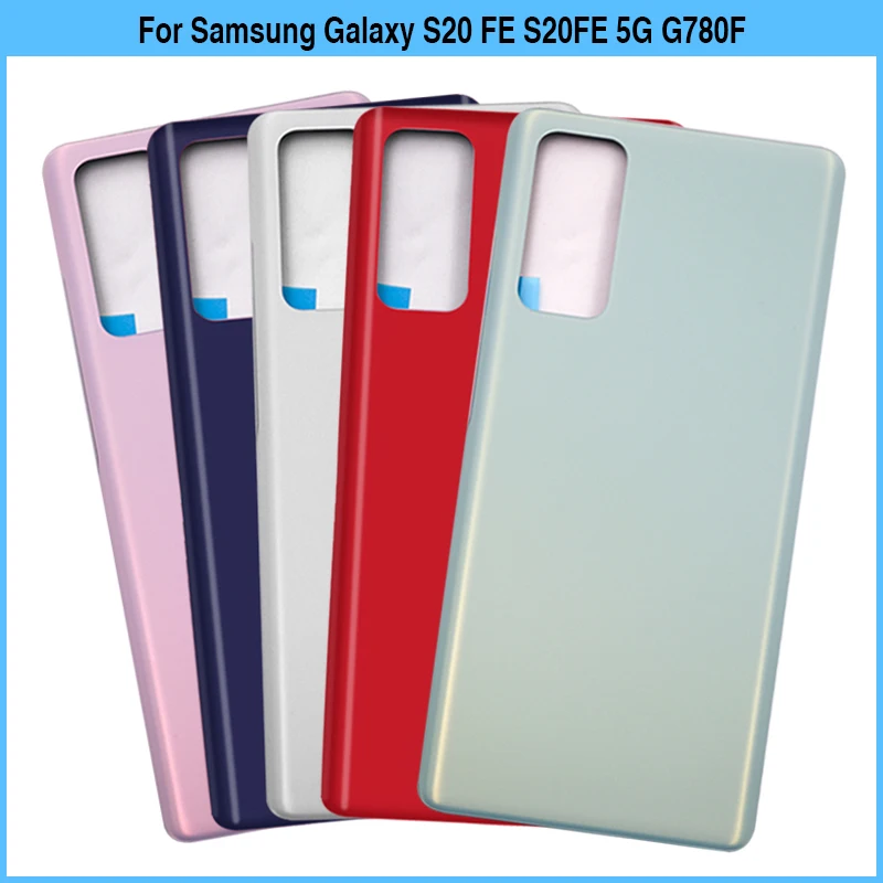 

10PCS For SAM Galaxy S20 FE S20FE 4G 5G G780 G780F Battery Back Cover Rear Door 3D Glass Panel Housing Case Adhesive Replace