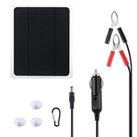 Chargeur de batterie solaire portable 12V étanche pour voiture, moto, bateau – Kit de charge au solaire à décharge lente 4