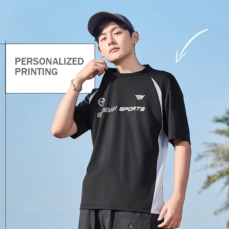 Sports Short-sleeved T-shirts for Men and Women Summer American Casual