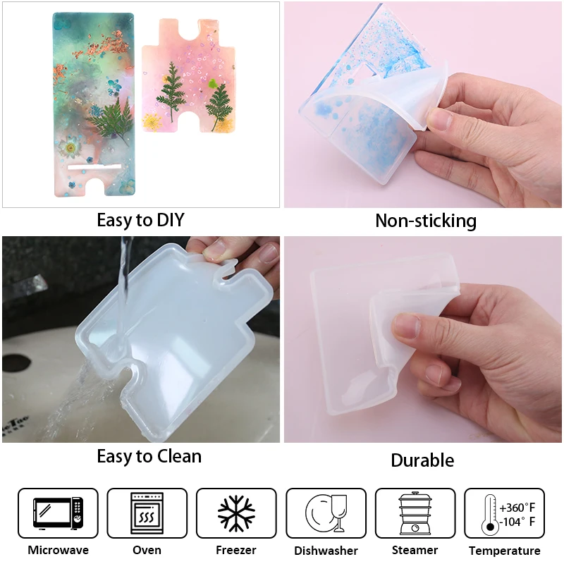 핸드폰 거치대 송진 몰드 실리콘 에폭시 송진 스탠드, DIY 공예, 핸드메이드, 휴대폰 브래킷 용품, 주조 금형