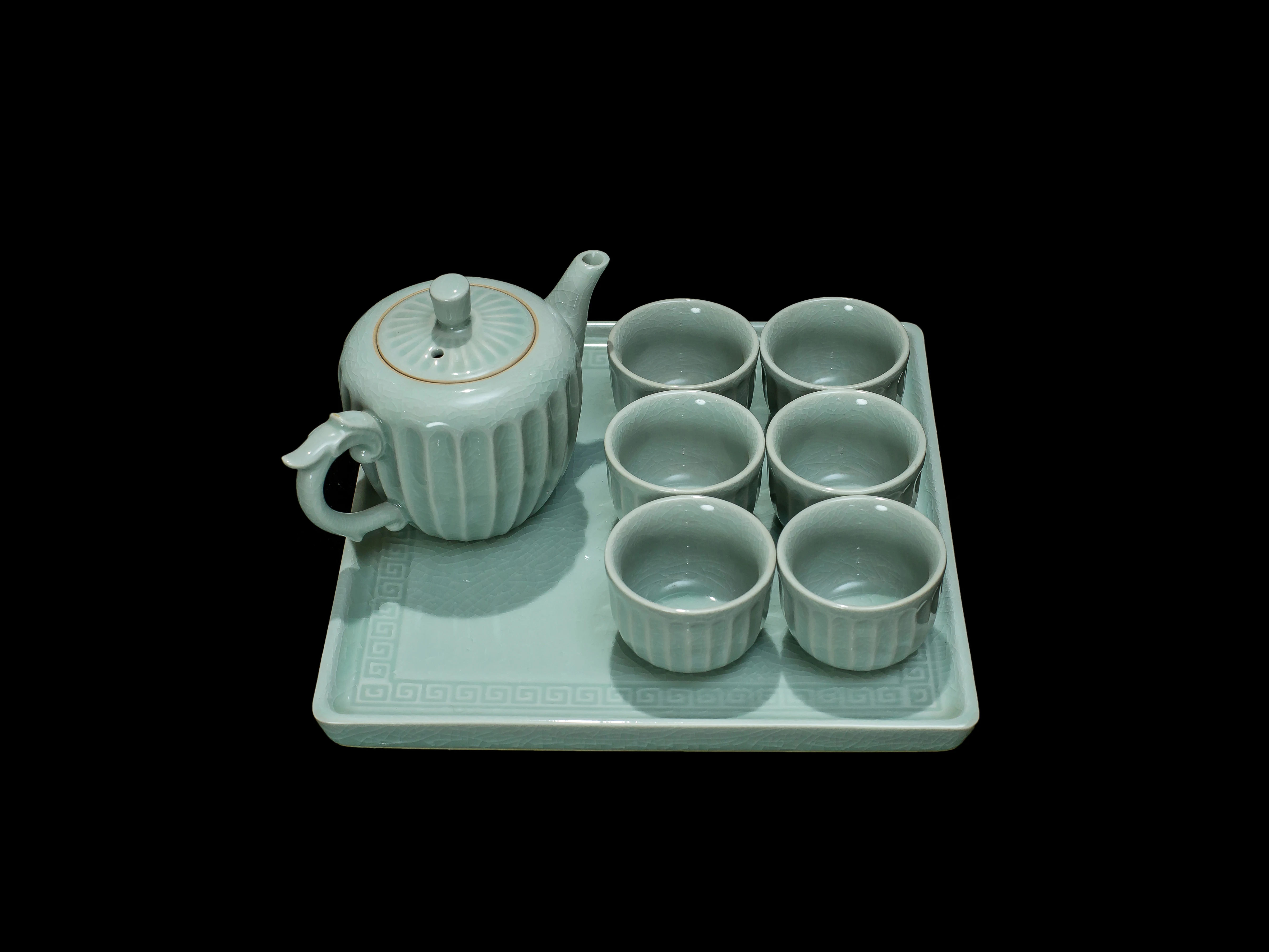Ru Porcelain Tea Set - Song Dynasty Style طقم شاي...