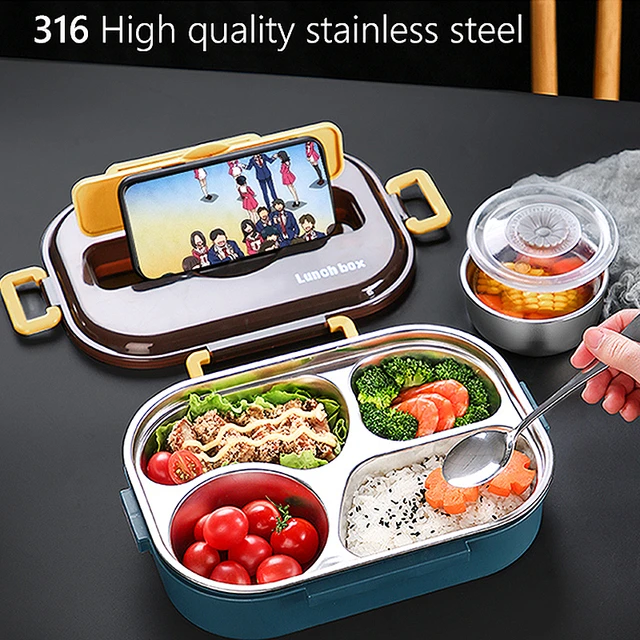 Portable Sealed Lunch Box with Lid, Leak-proof Containers, Leak-proof  Containers, Fit for Travel, School, Office, Useful - AliExpress