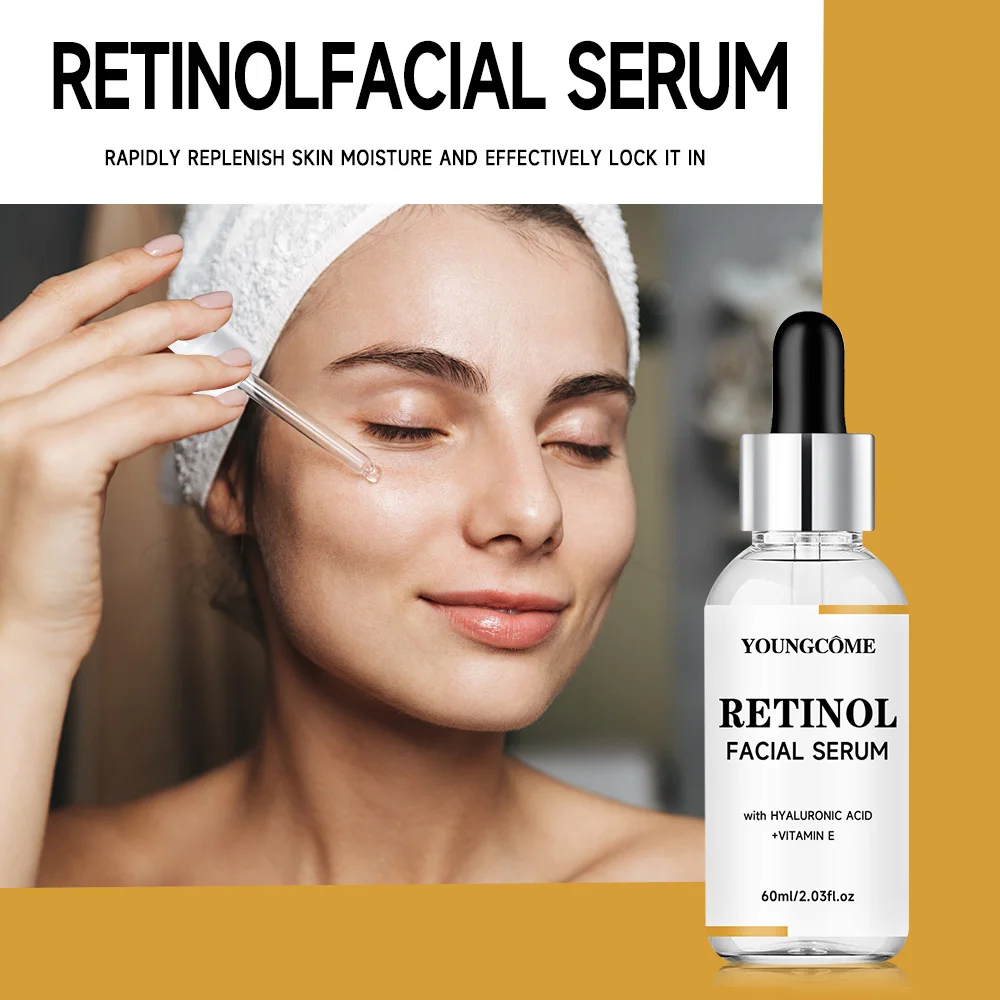 YOUNGCOME RETINOL FACIAL SERUM Vitamin CHyaluronic Acid Retinol Serum for Face Firms Tightens Serum Brightening Hydrating Face 2