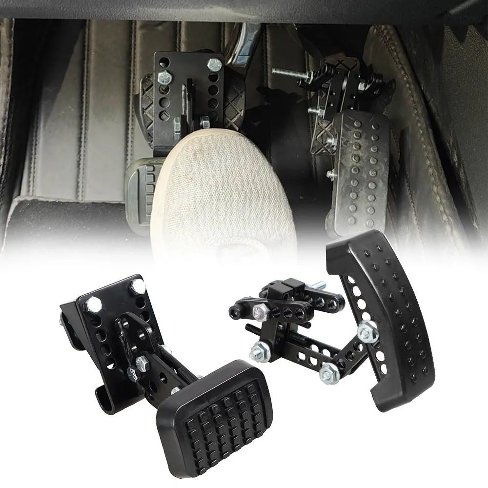 Gas And Brake Pedal Extenders Pack Adjustable Length Angle For Short