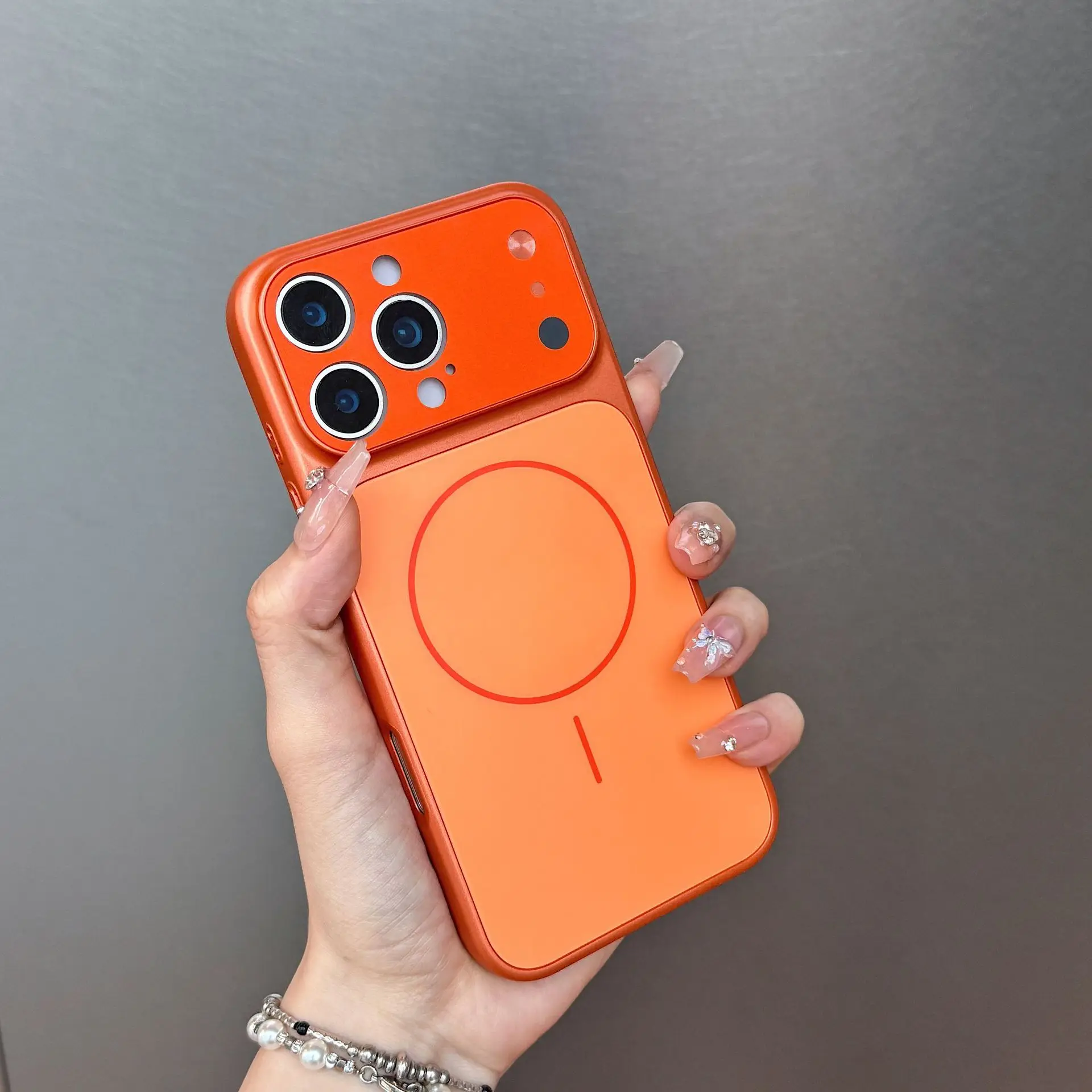 Luxurious Slim Magnetic Phone Case with Wireless Charging Compatibility