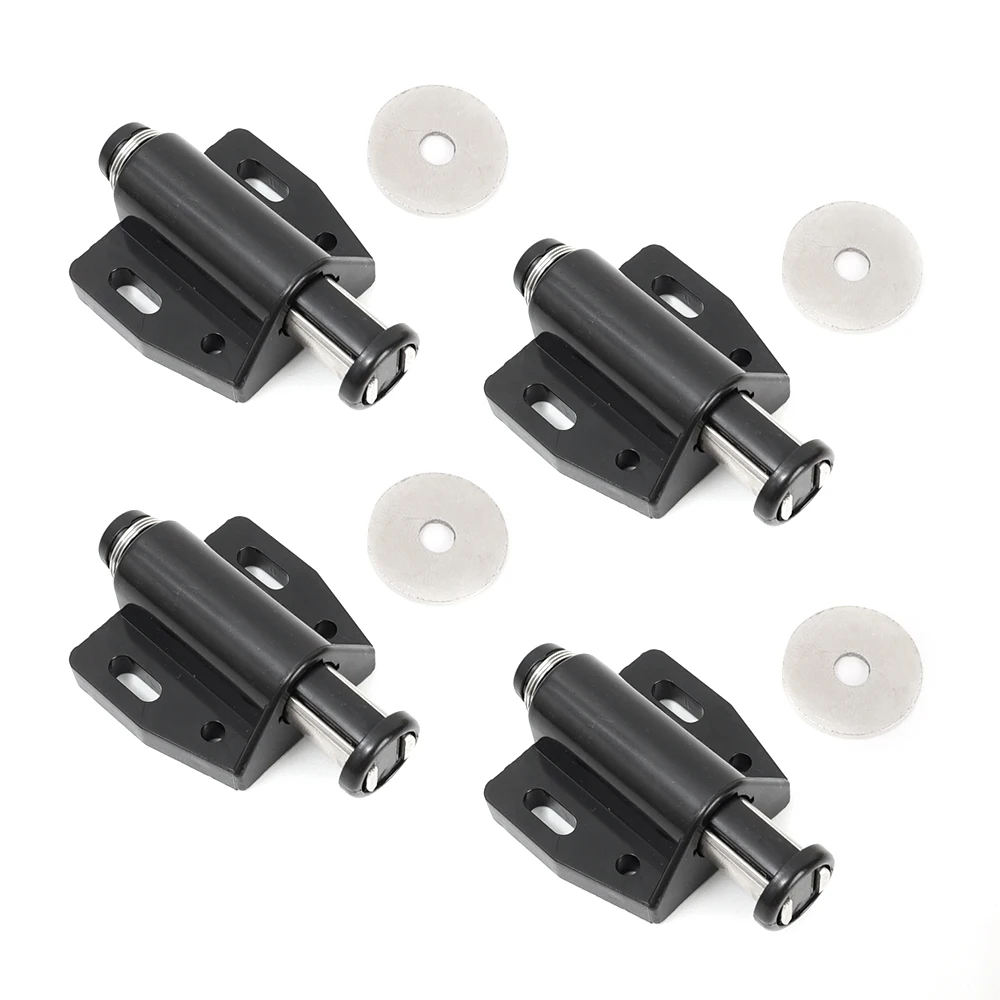 Magnetic Cabinet Catches 4pcs Push To Open Door Closers For Wardrobe Cupboard Bathroom Furniture Hardware Knob magnetic cabinet catches door closer door catches magnetic cabinet latches cabinet door latch door stops cabinet door stop
