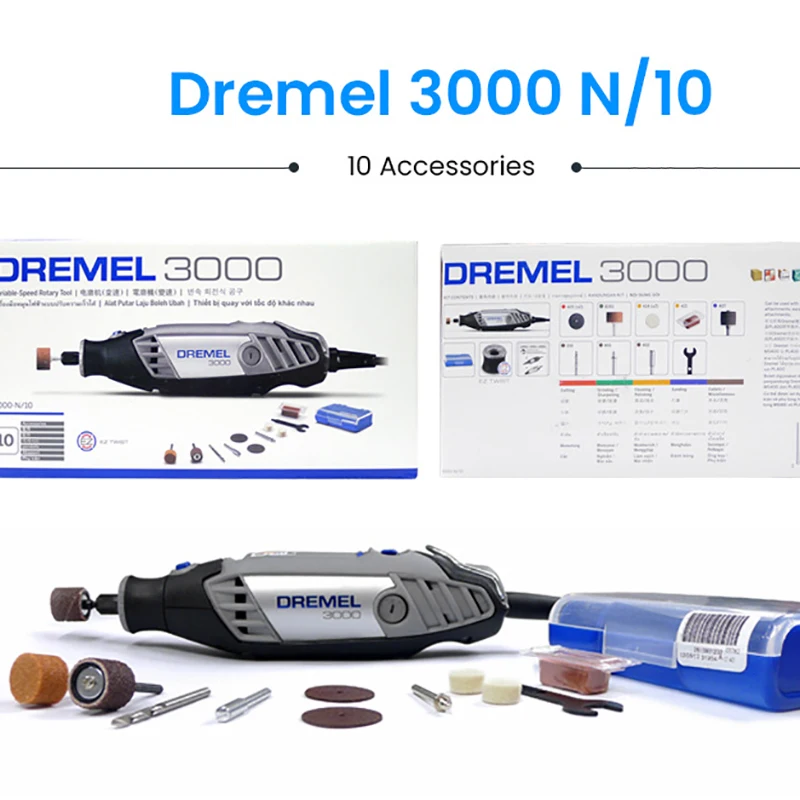 Dremel 3000 1/26 Rotary Tool Kit 120W 220V Electric Grinder Machine 6 Gears  Variable Speed For Cutting Wooding Carving Polishing - AliExpress