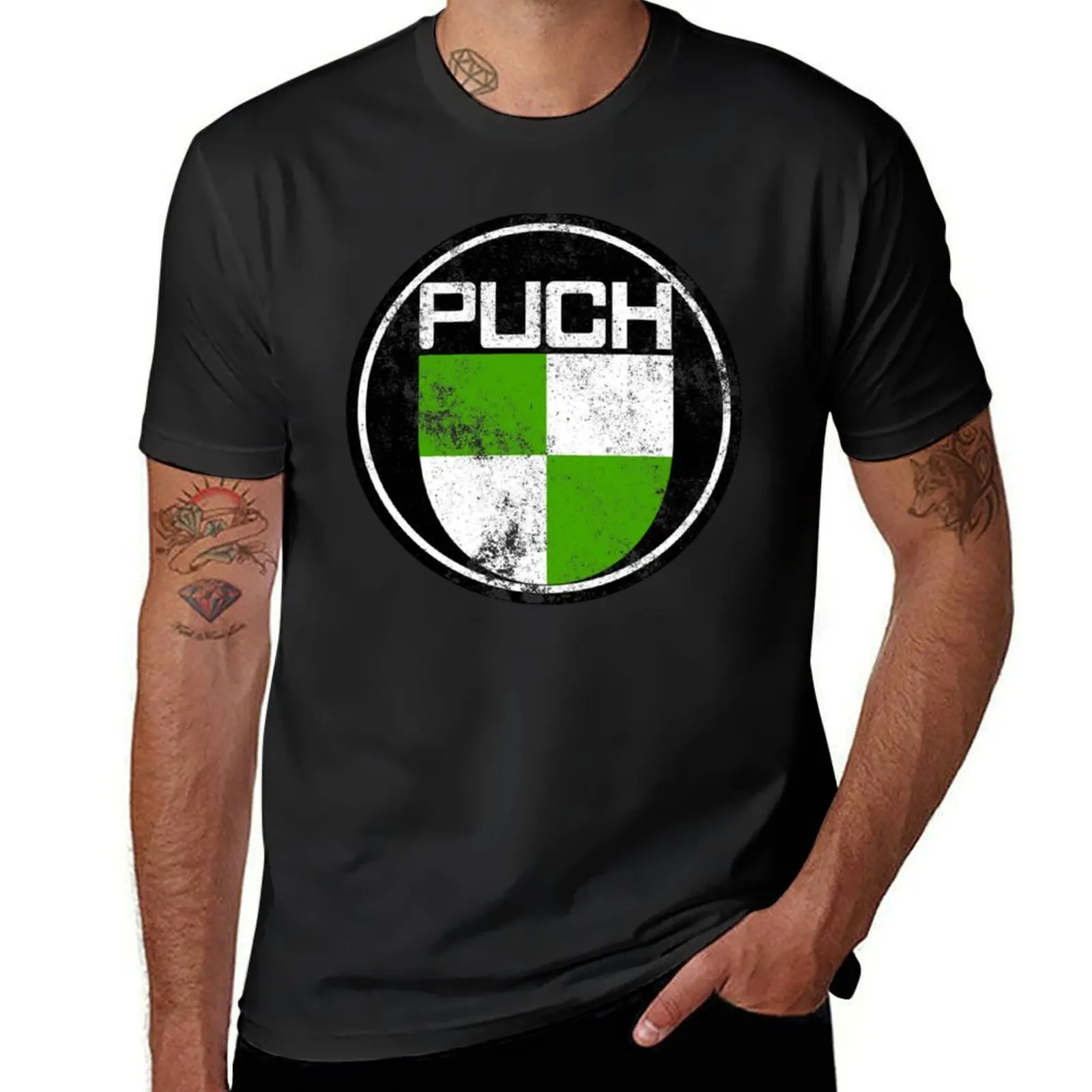 

T3 Synro Puch Logo Grunge Bulli-Vespa-Roller T-Shirt Short sleeve tee for a boy anime sublime slim fit t shirts for men