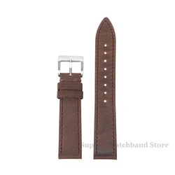 Premium Vintage Cowhide Quick Release Watch Strap - Timeless Leather Bracelet Accessory - 18mm (Dark brown)