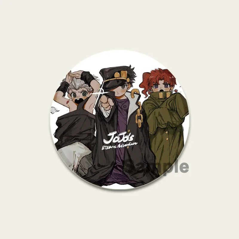 Jojo's Bizarre Adventure Anime Brooch Collection - HD Print Pins