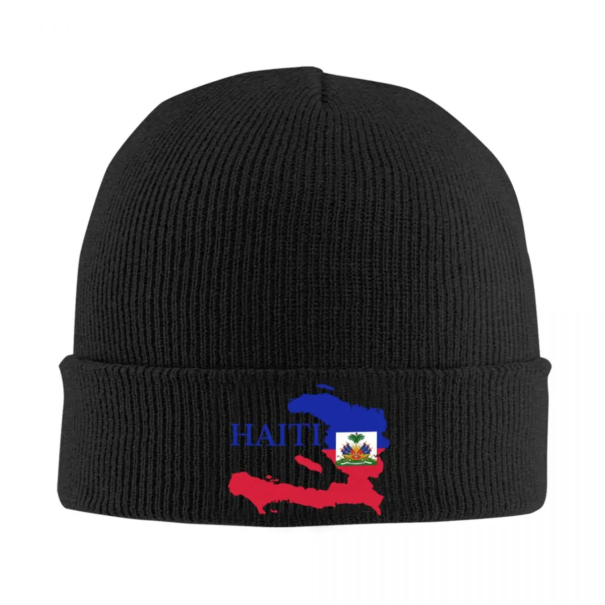 

Haiti Map Flag Skullies Beanies Caps For Men Women Unisex Cool Winter Warm Knitted Hat Adult Bonnet Hats