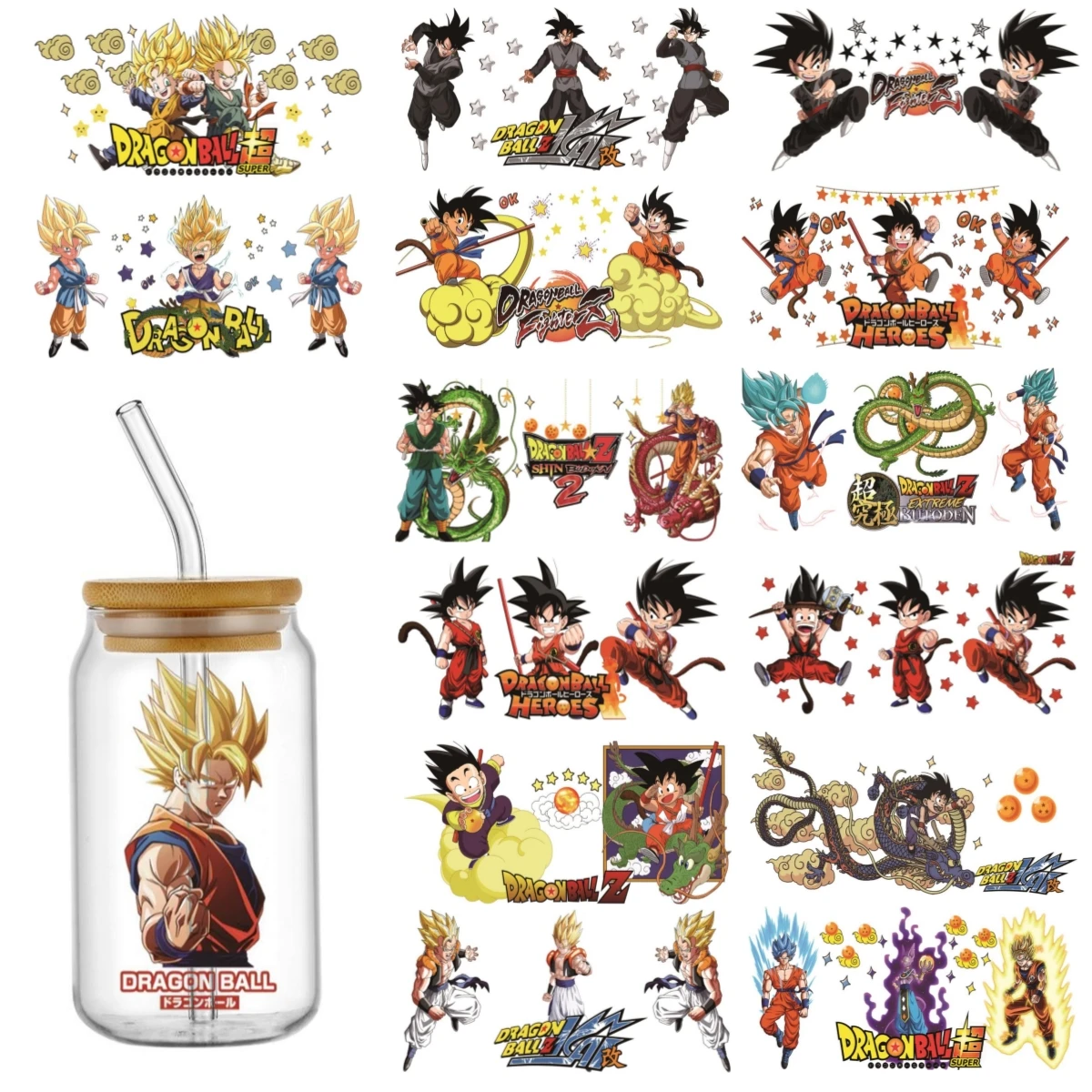 

Miniso Cartoon Character With 16OZ UV DTF Cup Wrap Transfer Sticker Custom Labels DIY Waterproof Logo For Libbey Glass Can