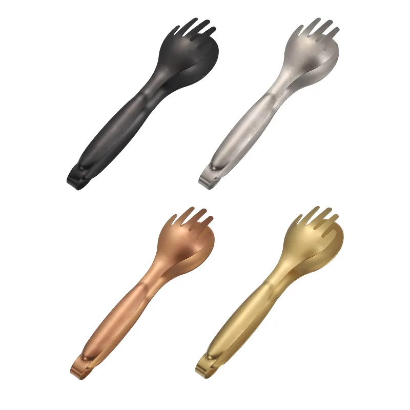 Stainless Steel Food Tongs 1~5pcs Buffet Food Kitchen Utensils BBQ Clips