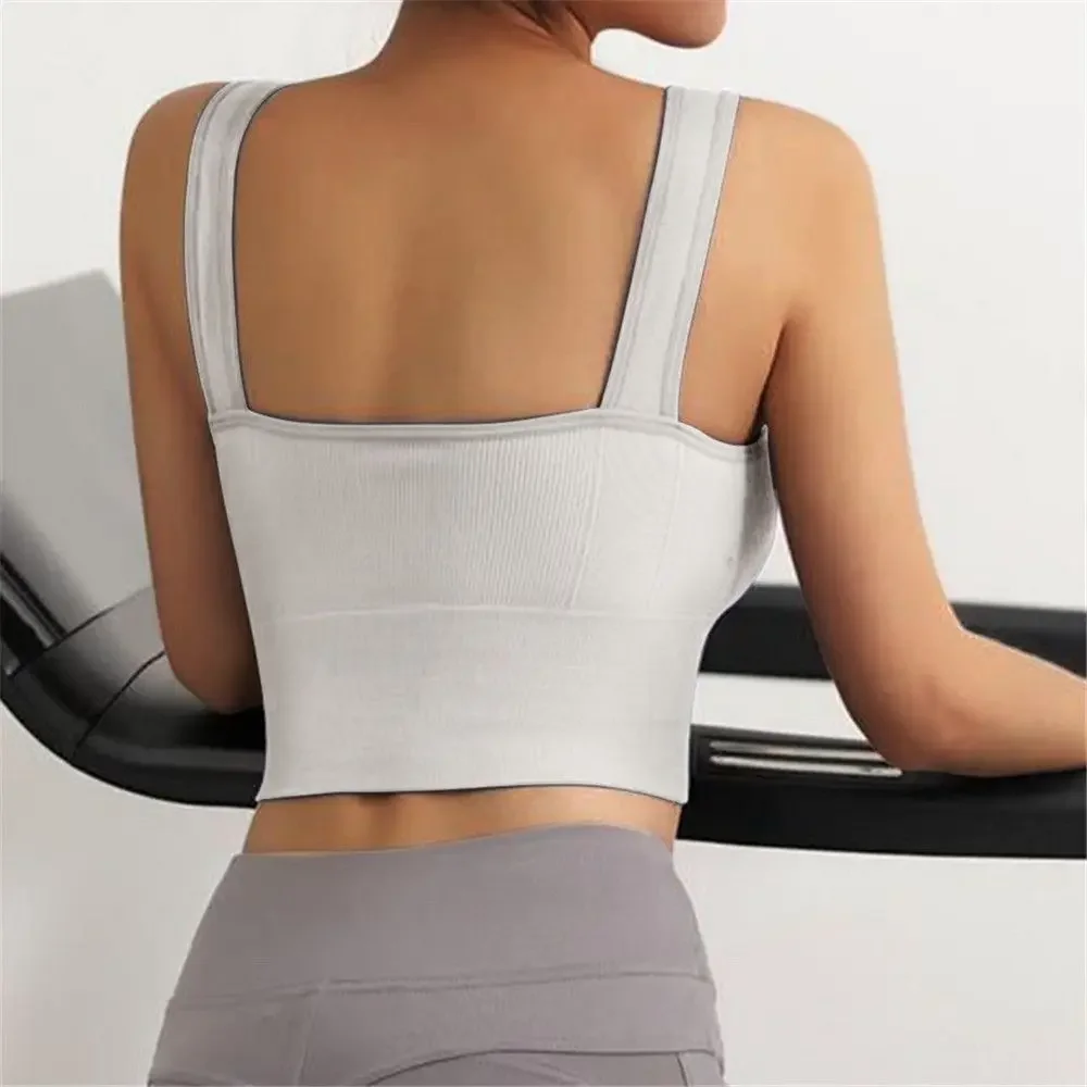 Sport Bra Sportswear Woman Gym Summer New Breathable Inner and Outer Wear Vest Women's No Steel Ring Gathered Sports Underwear