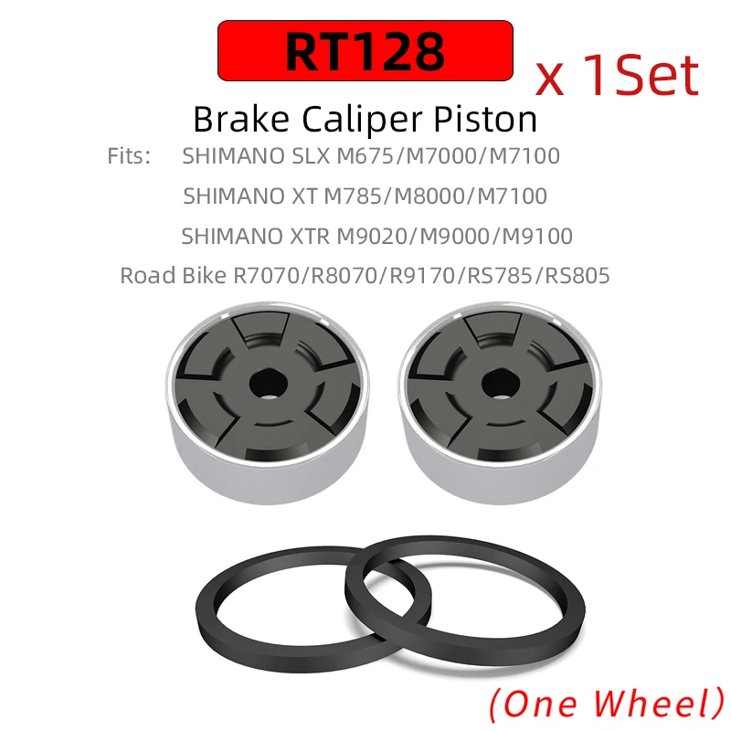 Piston De Frein Vélo Céramique - Compatible Shimano SLX, XT, XTR - Kit Neuf Avec Joint