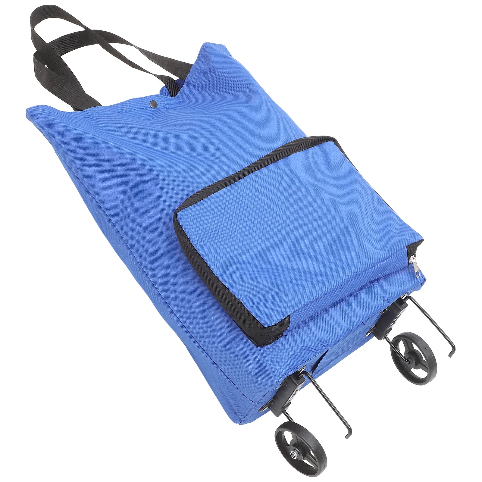 

Homsfou Foldable Shopping Bag Wheels Collapsible Shopping Cart Shopping Trolley Bag