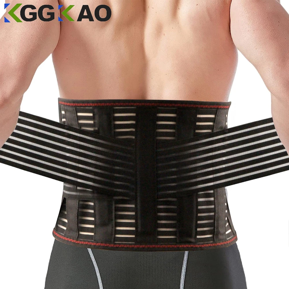 Lumbar Support Belt Back Braces Lower Back Pain Relief 5 Stays Breathable Support Belt Men/Women Anti-skid