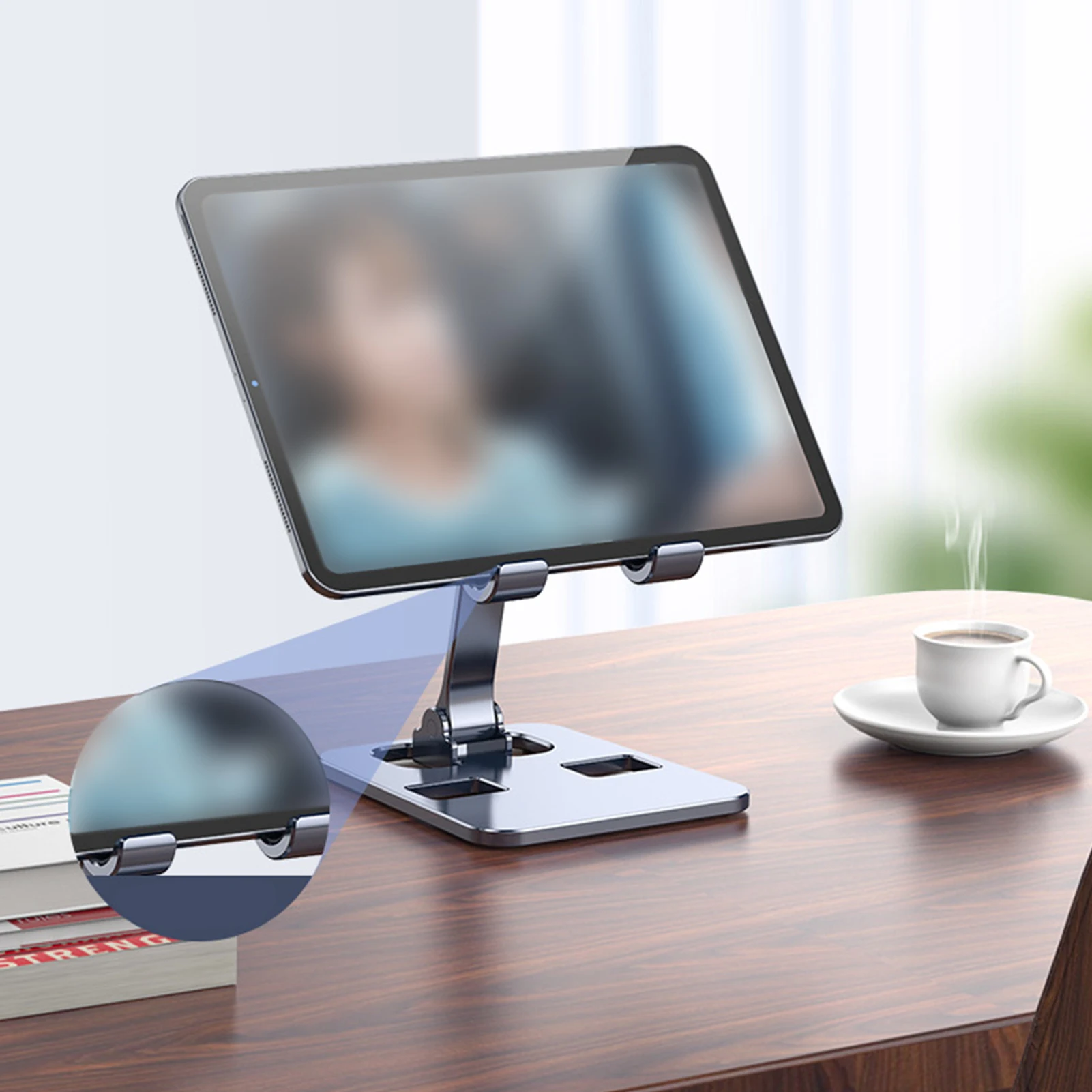 Aluminum Alloy Desktop Mobile Phone Stand Foldable iPad Tablet Support Cell Phone Desk Bracket Lazy Holder For Smartphone Mount