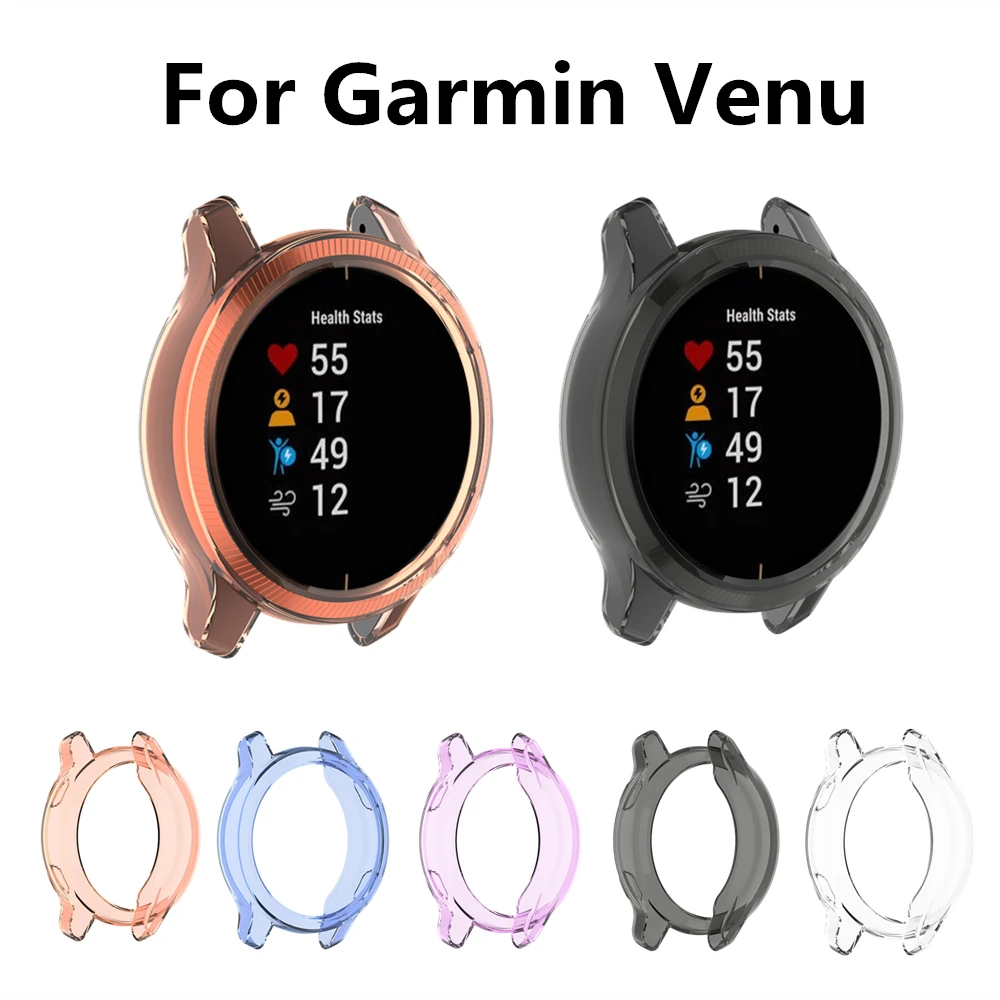 Crystal Clear TPU Protective Case - Soft Silicone Shell for Smartwatch Accessories