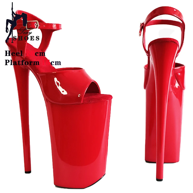 26cm/10Inch Super High Heels PlatformWomen Sandals Suede Non Slip Insole Stripper Heels Pole Dance Shoes Party Models Show Shoes