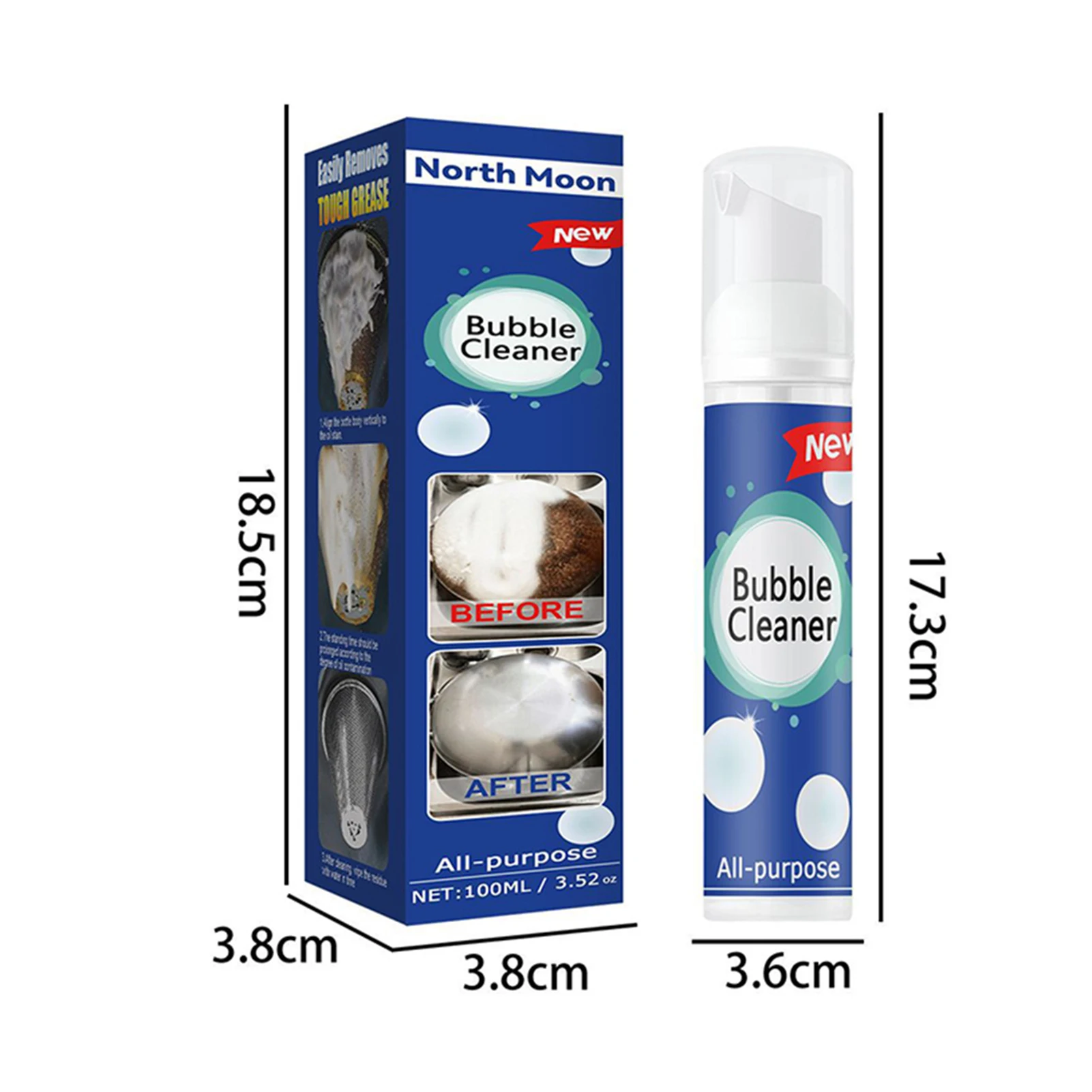Degreasing Foam Multi Purpose Efficient Oil Stain Cleaner Keeping The Surface Clean And Fresh