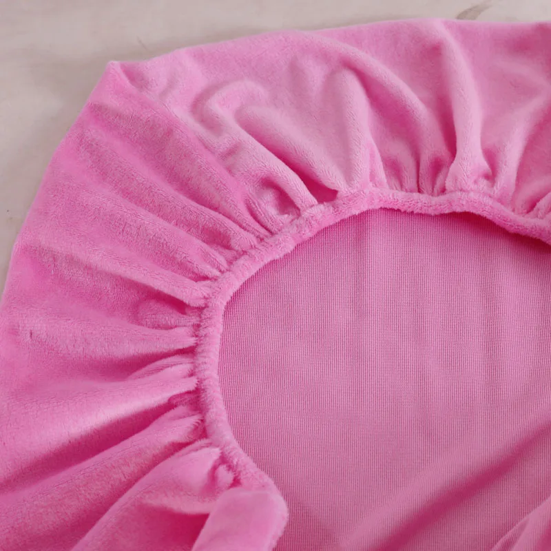 Thicken Velvet Sabnanas Beauty Salon Massage Table Fitted Bed Sheet Skin-Friendly Massage Sheet SPA Bed Cover with Hole 4