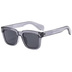 Vintage Designer Square Sunglasses - Unisex Luxurious UV400 Green Shades (As picture)