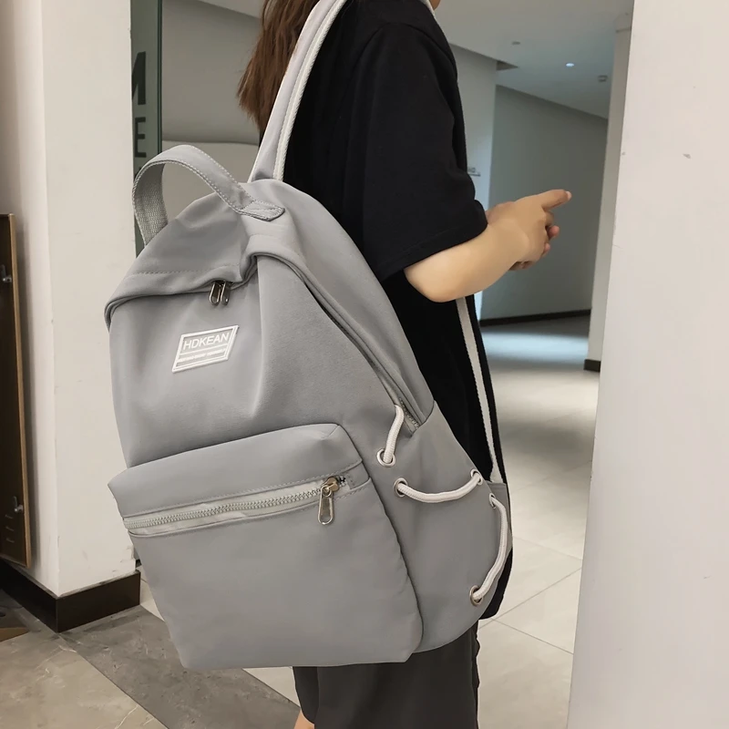 New Fashion Men Backpack Boys Waterproof Bookbag Laptop Rucksack Male Simple Lovers Teens Schoolbag Mochila Girls Bag