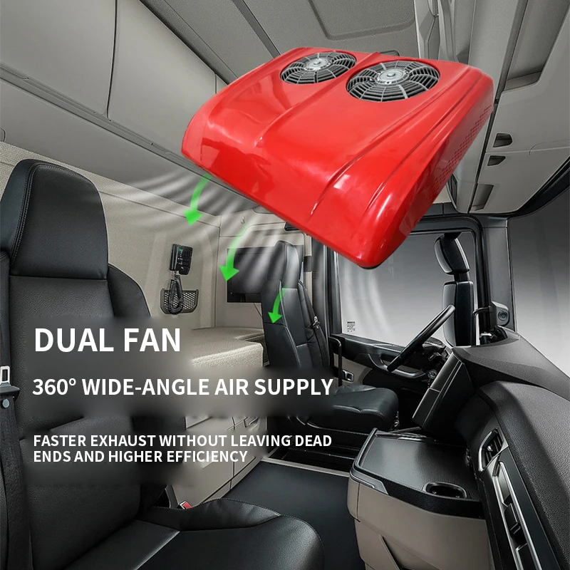 3000W Electric Double brushless fan rv air conditioner roof top Car Parking Ac 12V 24V for Motorhome Truck Camper