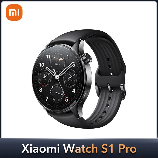 Xiaomi Watch S1 Pro, Classic, Sleek Design with rotatable Crown, 1.47  AMOLED Display, Ultra-Thin bezels, All-New MIUI Watch OS, Advanced Health  and