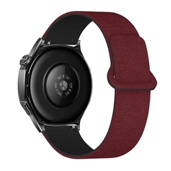 Enhanced Sport Magnetic Silicone Watch Strap - Universal Fit - 22mm watch band (20 red black)